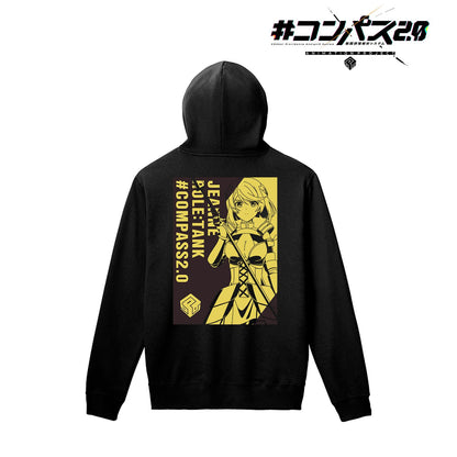 #コンパス2.0 戰鬥機理解析系統（尺碼/XL）貞德背面印花連帽衛衣男女同款