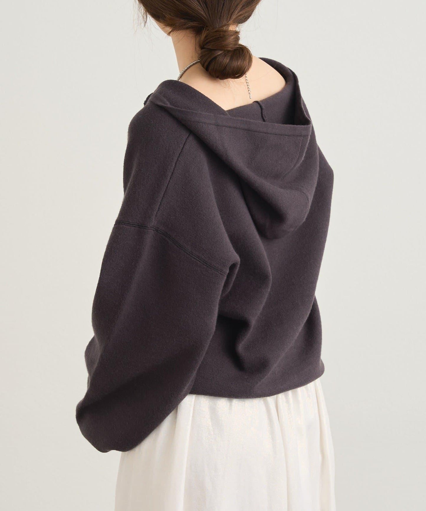 連帽拉鍊針織衫