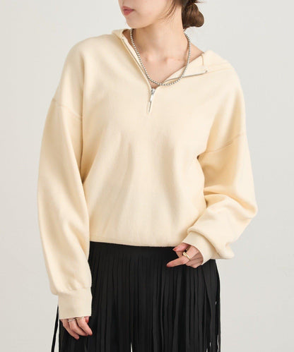 連帽拉鍊針織衫