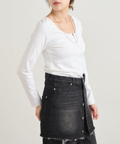 前扣長袖T恤