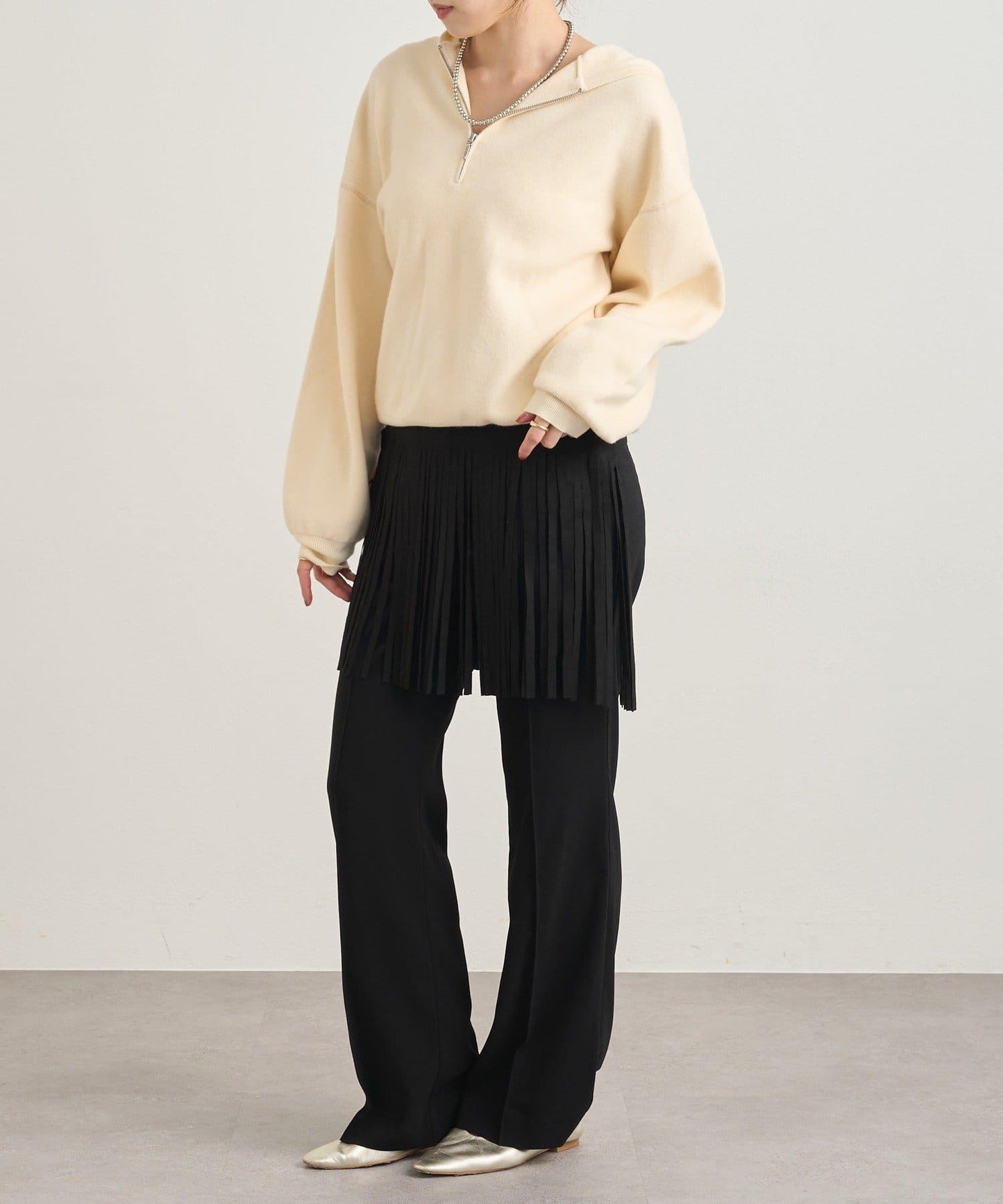 連帽拉鍊針織衫