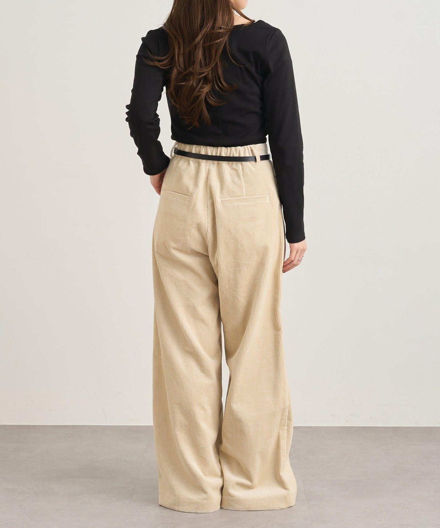 【SHENERY】燈芯絨寬腿褲