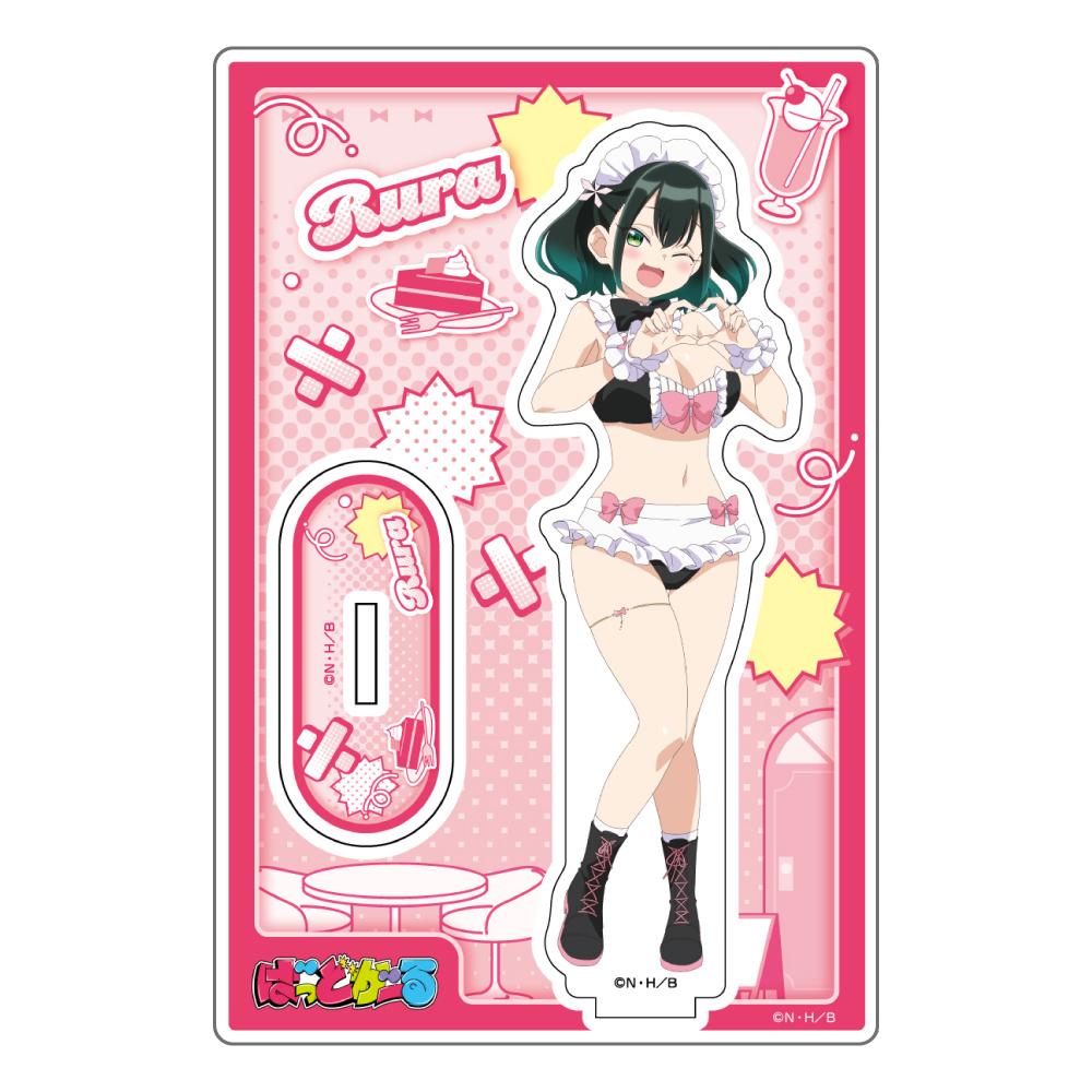 ばっどがーる_新繪亞克力立牌（瑠璃葉るら/女僕泳裝）