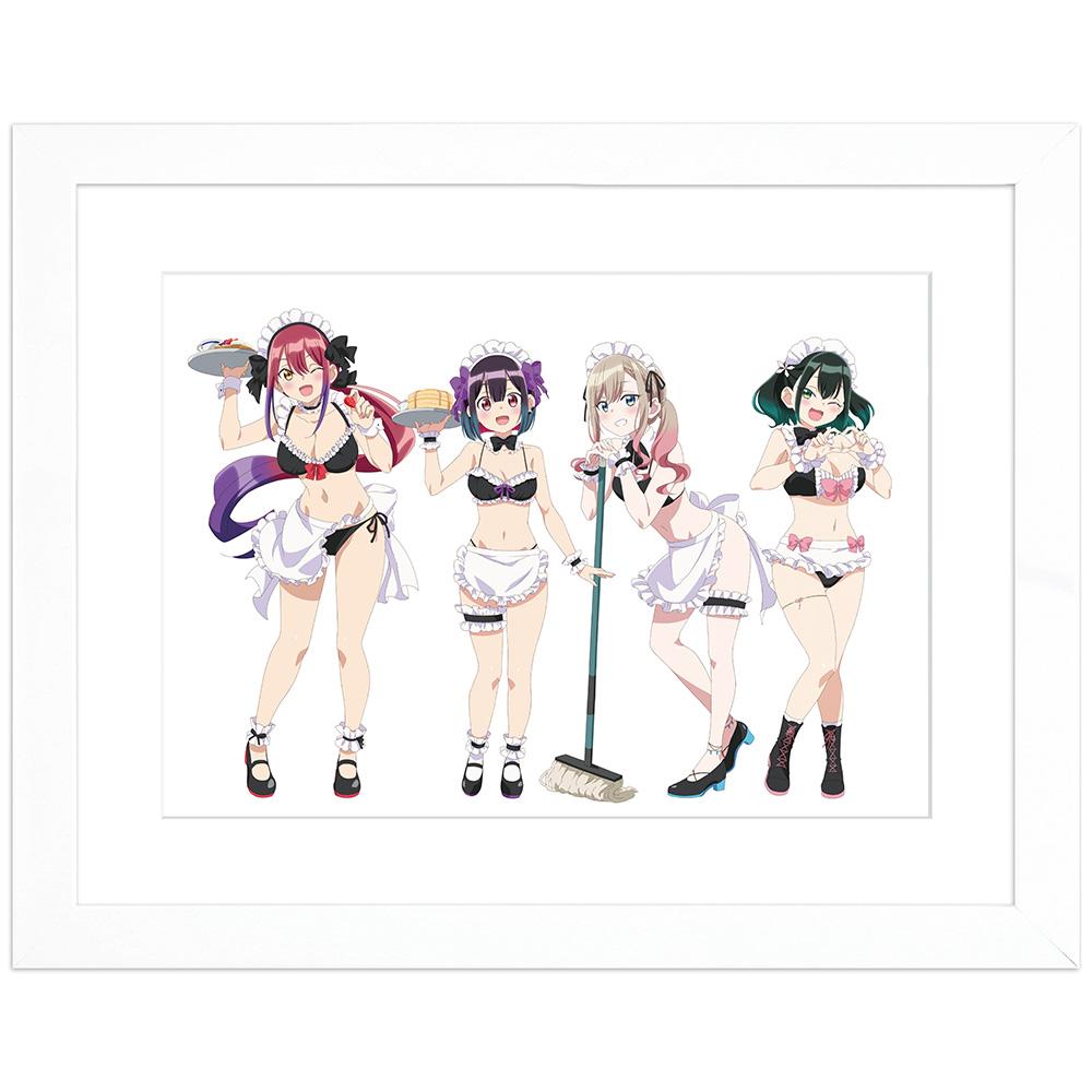 ばっどがーる_新繪角色精美畫框（女僕泳裝）A4