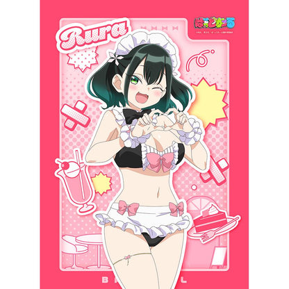 ばっどがーる_新繪製B2掛毯（瑠璃葉るら/女僕泳裝）雙面絨
