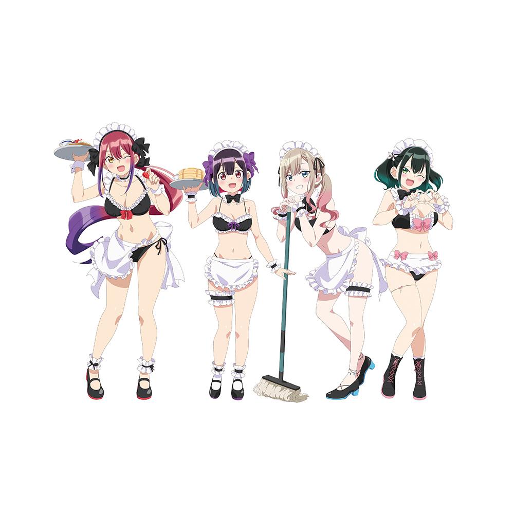 ばっどがーる_新繪角色精美畫框（女僕泳裝）A4