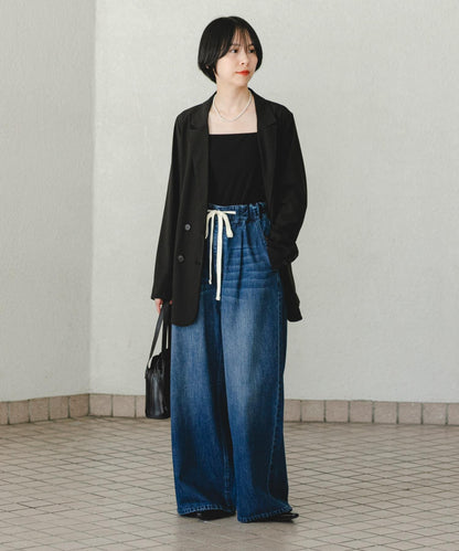 羊毛混紡雙排扣西裝外套