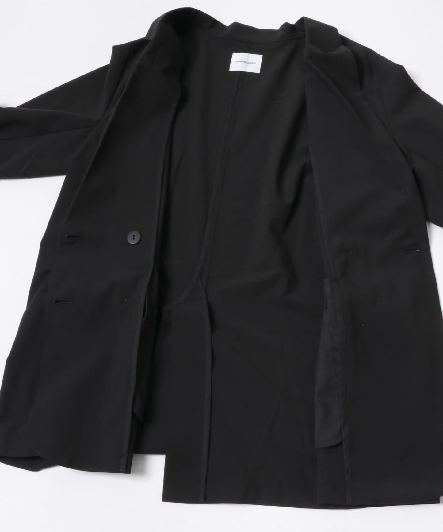 羊毛混紡雙排扣西裝外套