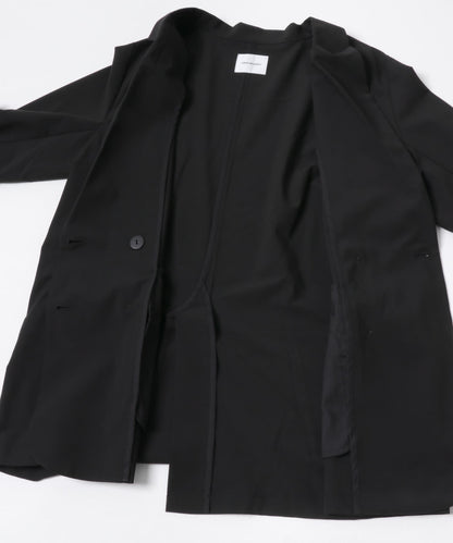 羊毛混紡雙排扣西裝外套