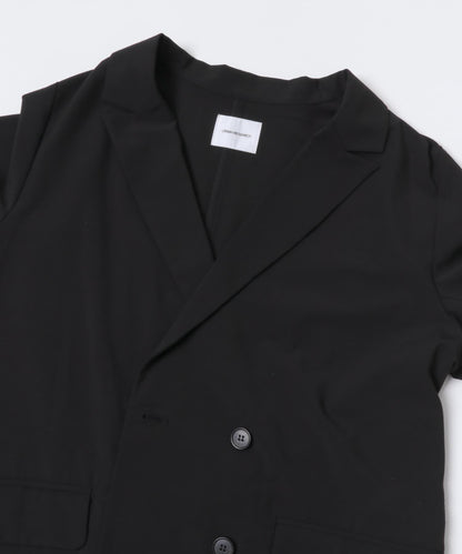 羊毛混紡雙排扣西裝外套