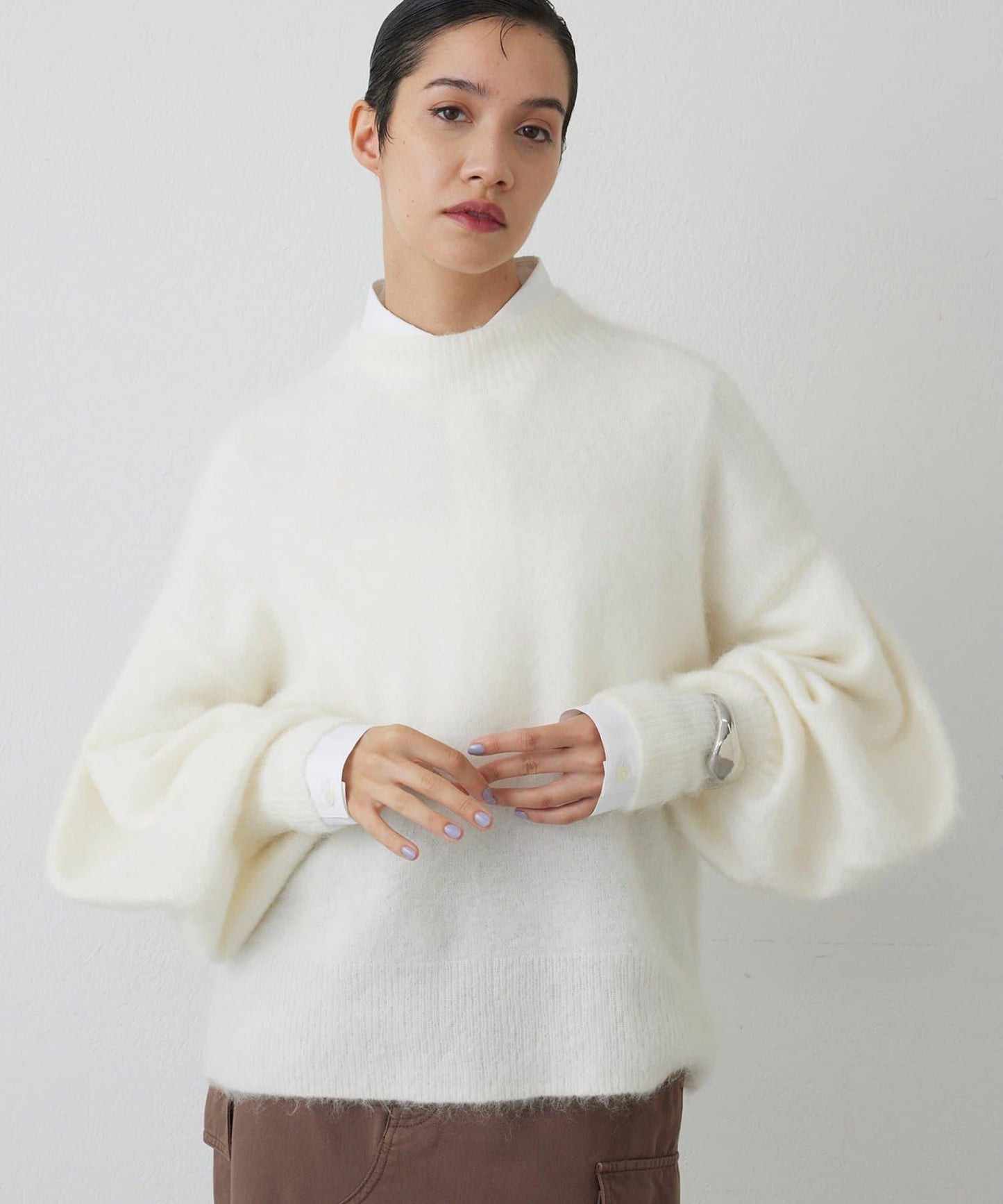 【THE PAUSE】泡泡袖針織衫