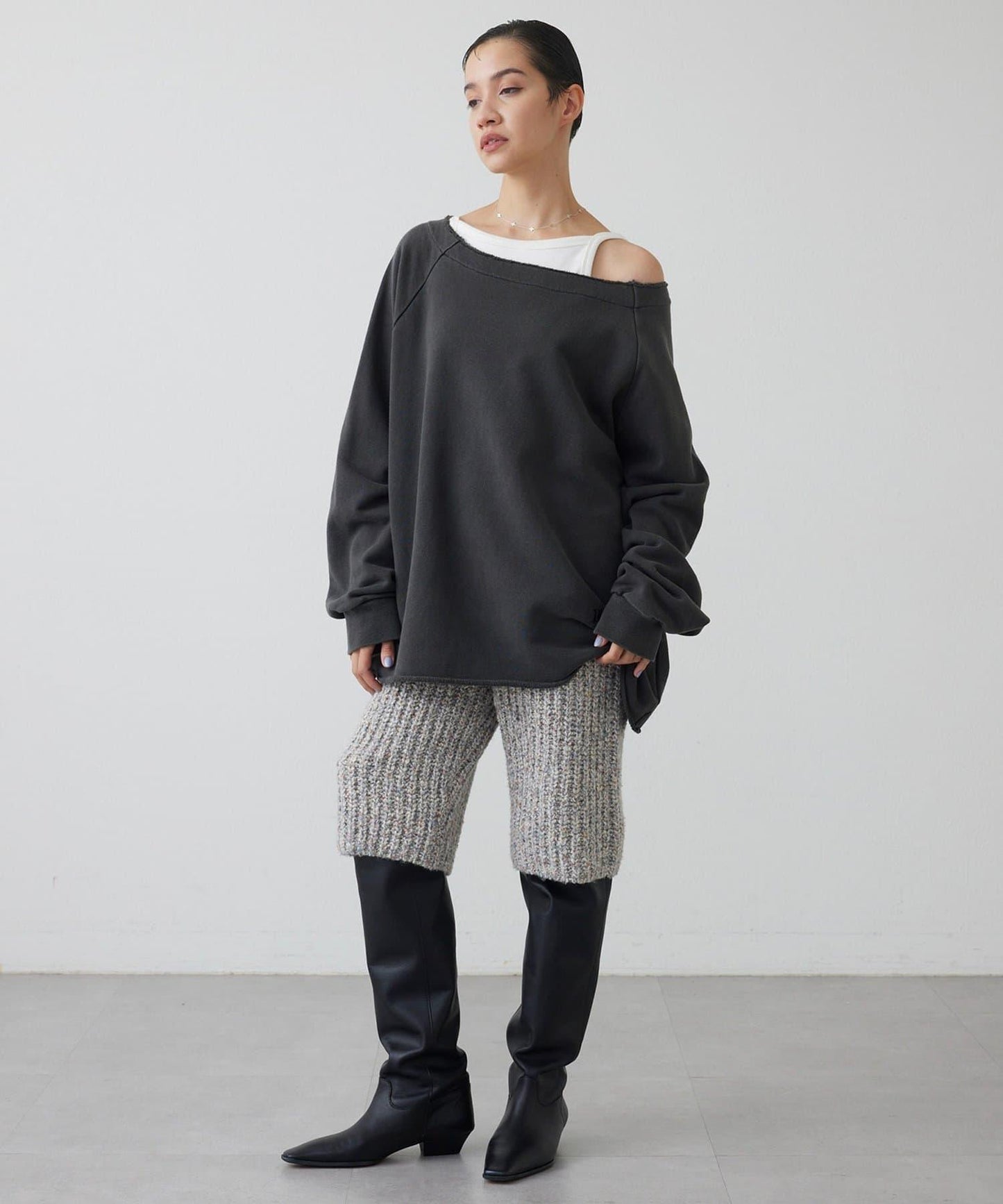 【THE PAUSE】針織短褲