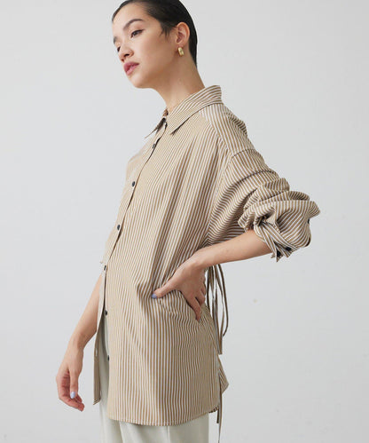 【THE PAUSE】條紋修身襯衫