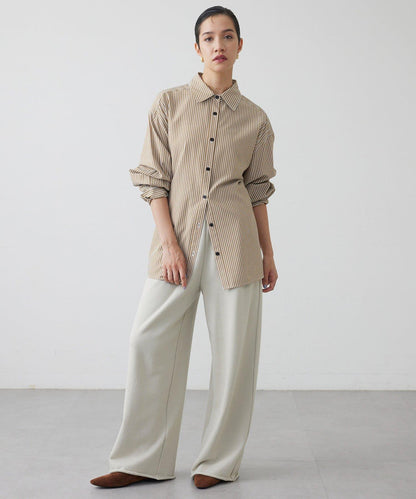 【THE PAUSE】條紋修身襯衫