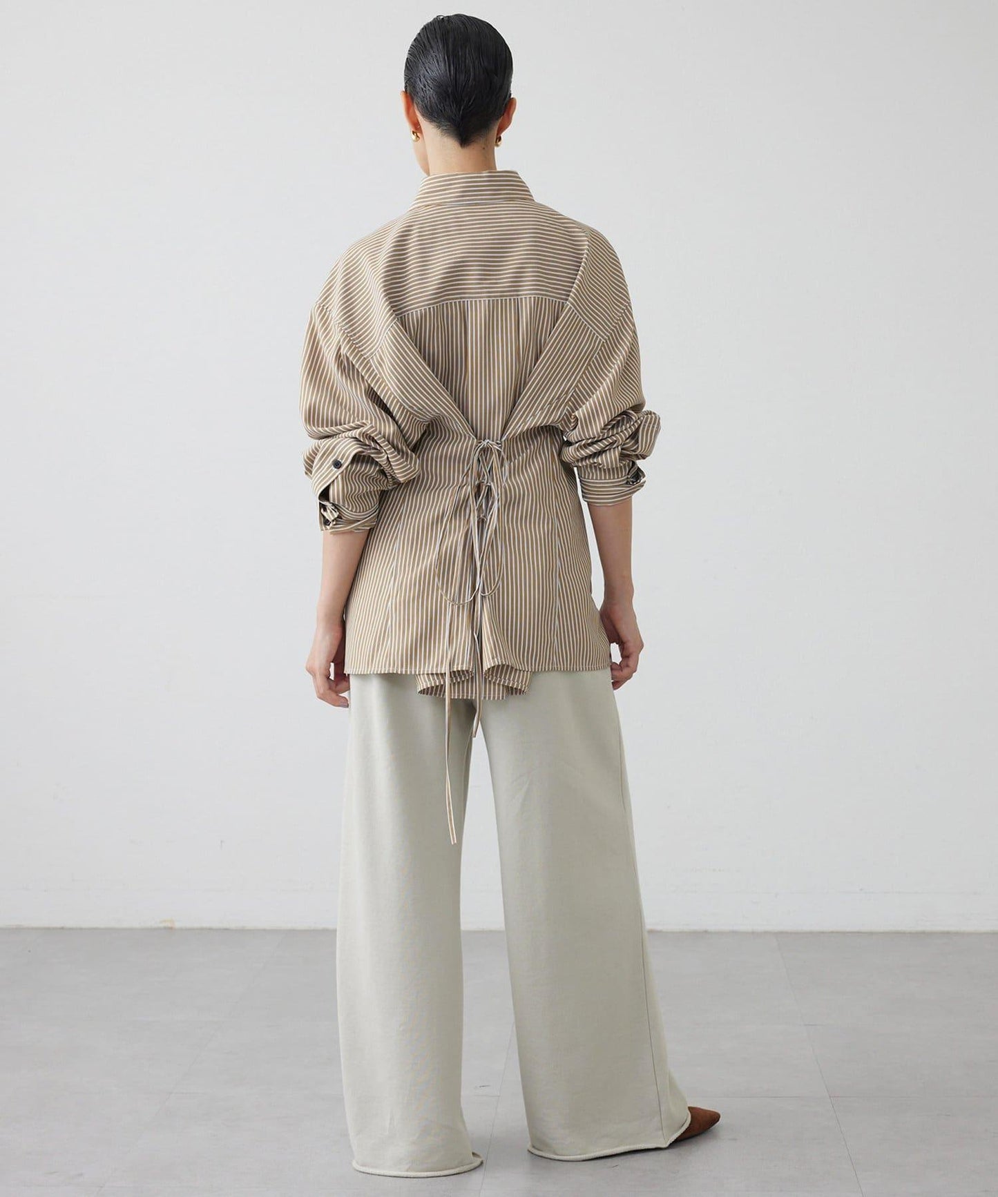 【THE PAUSE】條紋修身襯衫