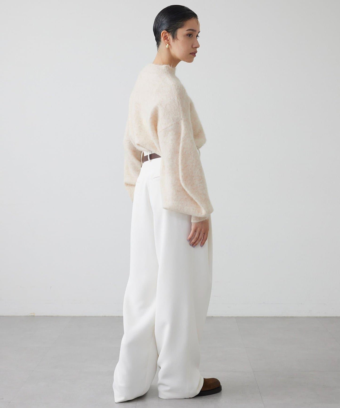 【THE PAUSE】泡泡袖針織衫