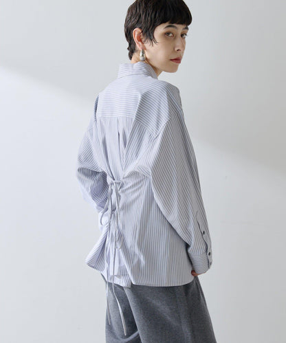 【THE PAUSE】條紋修身襯衫