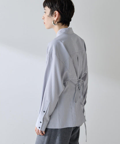 【THE PAUSE】條紋修身襯衫