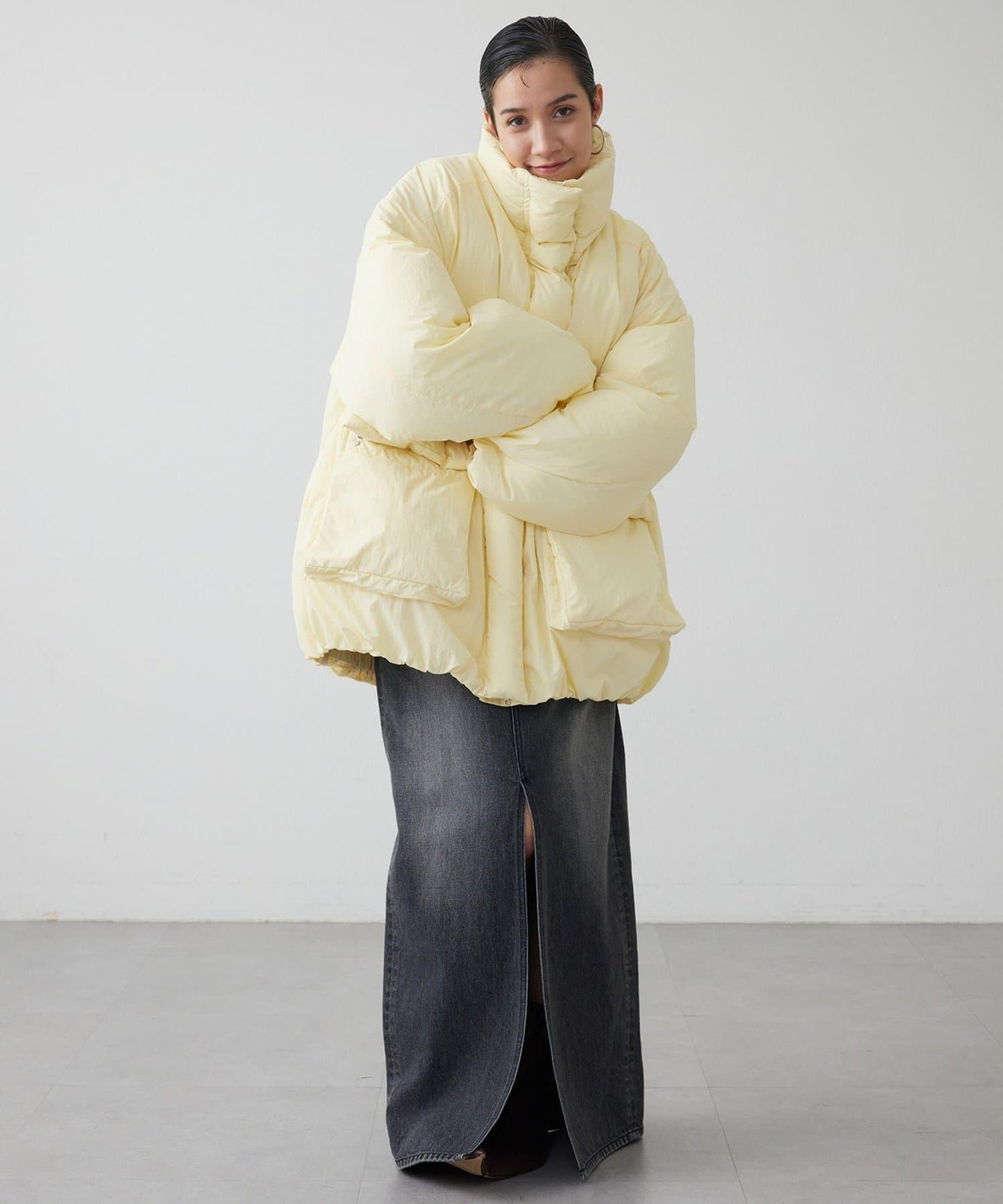 【THE PAUSE】中長款羽絨服