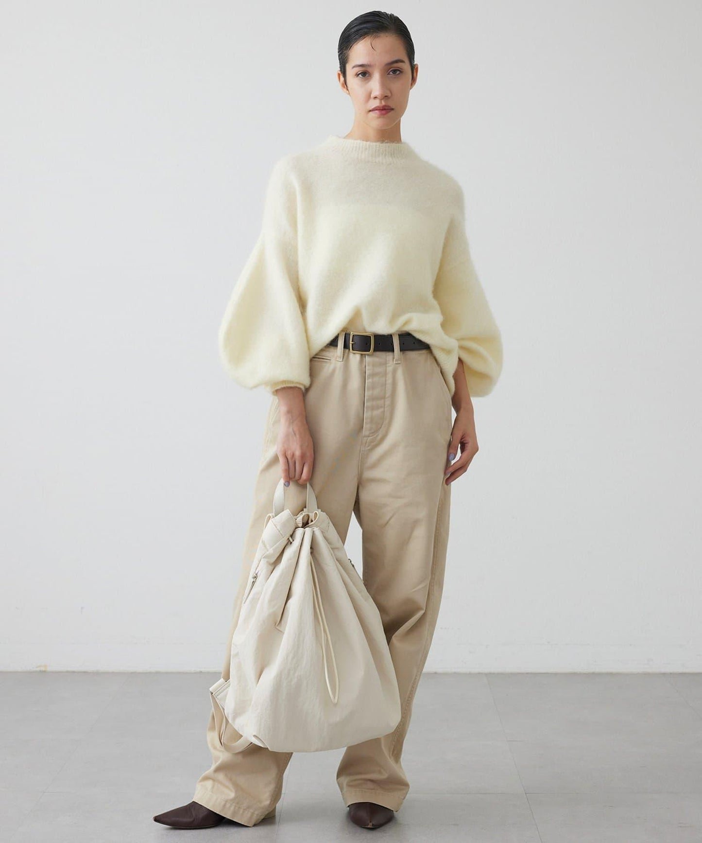 【THE PAUSE】泡泡袖針織衫