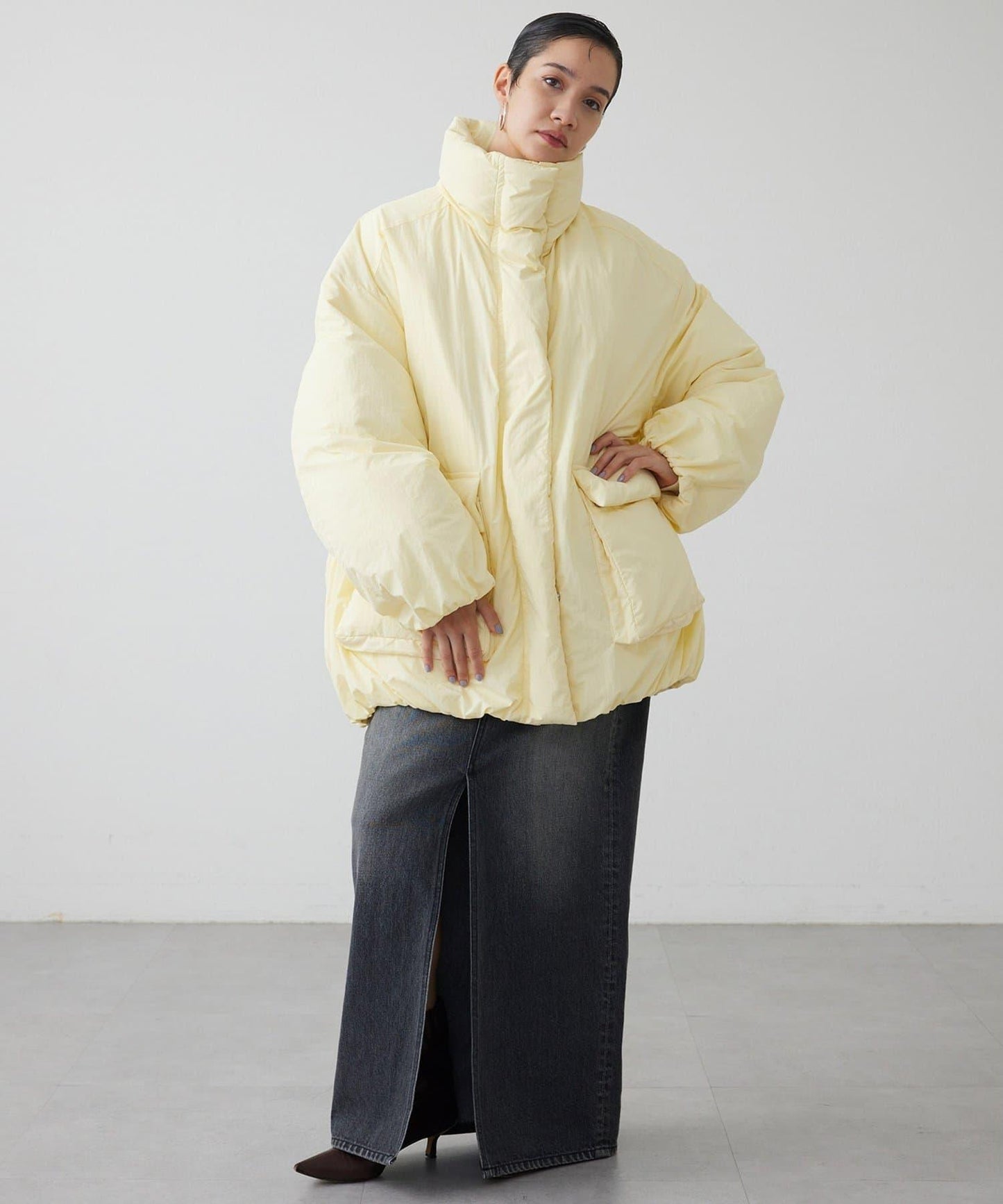 【THE PAUSE】中長款羽絨服