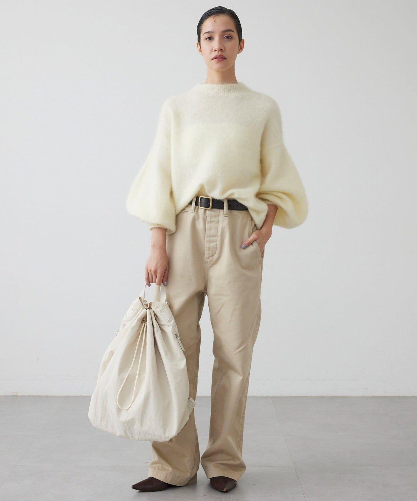 【THE PAUSE】泡泡袖針織衫