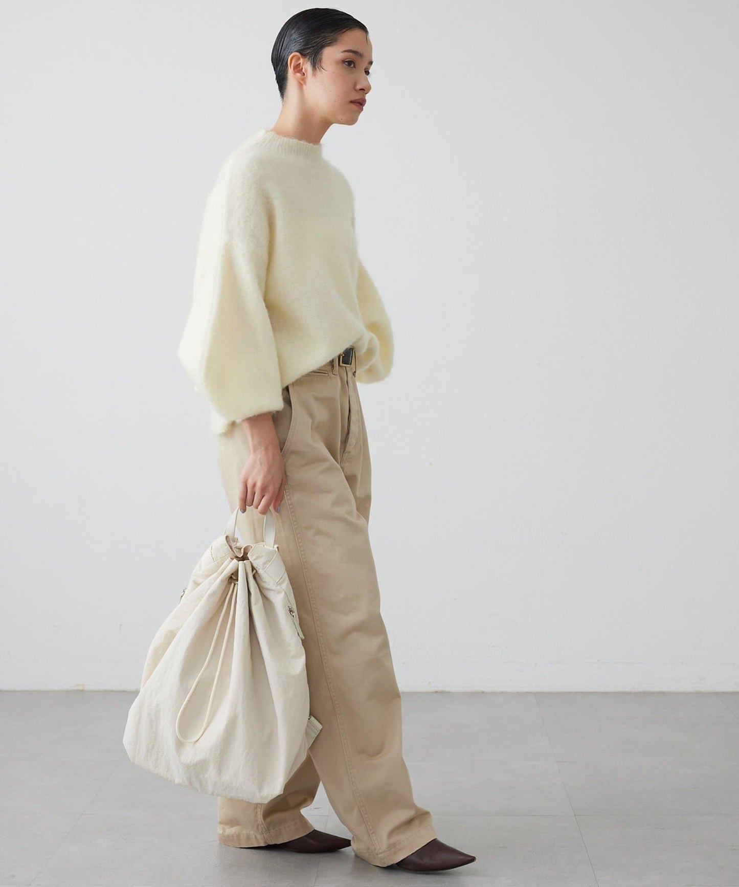 【THE PAUSE】泡泡袖針織衫