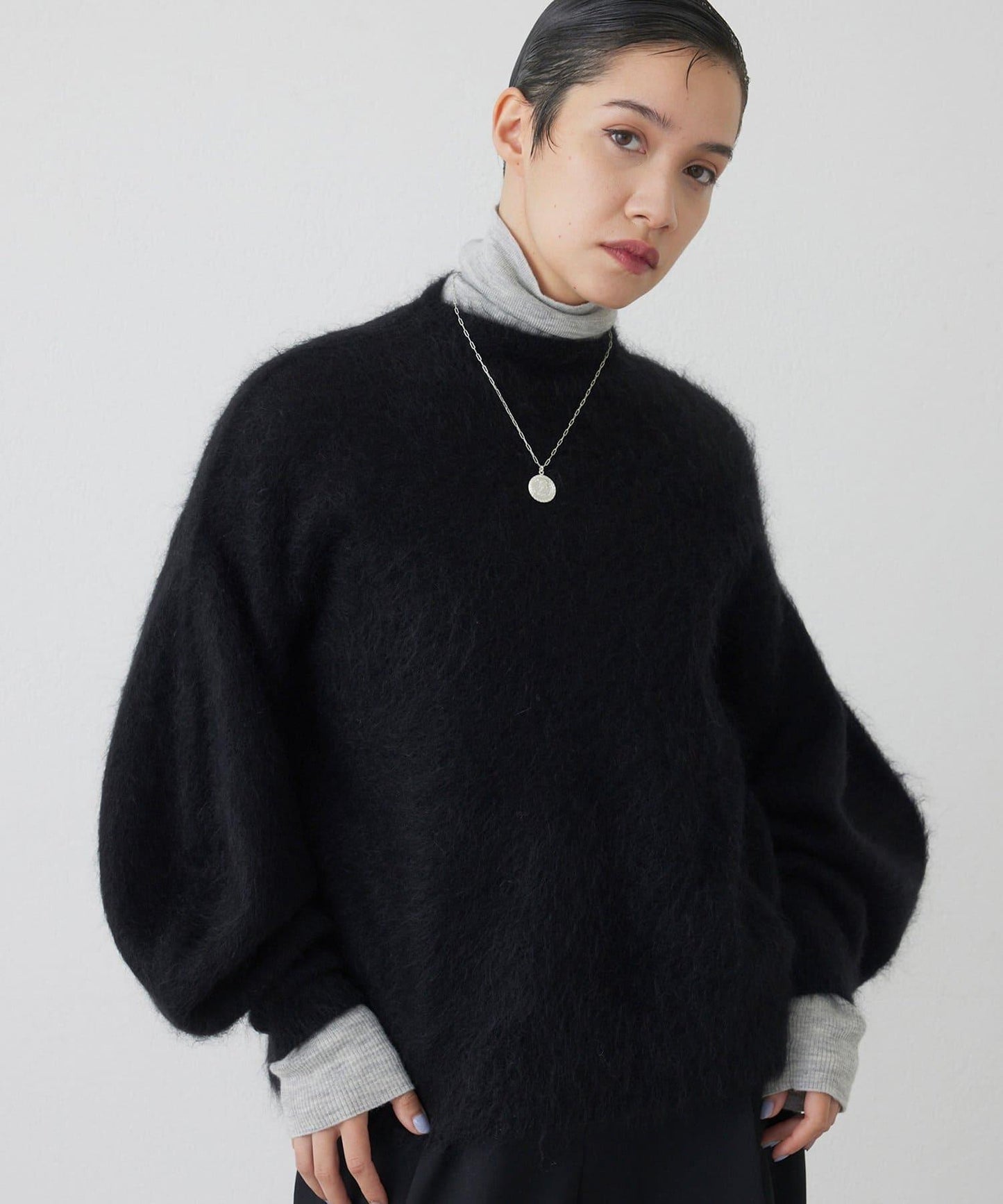 【THE PAUSE】泡泡袖針織衫