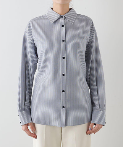 【THE PAUSE】條紋修身襯衫