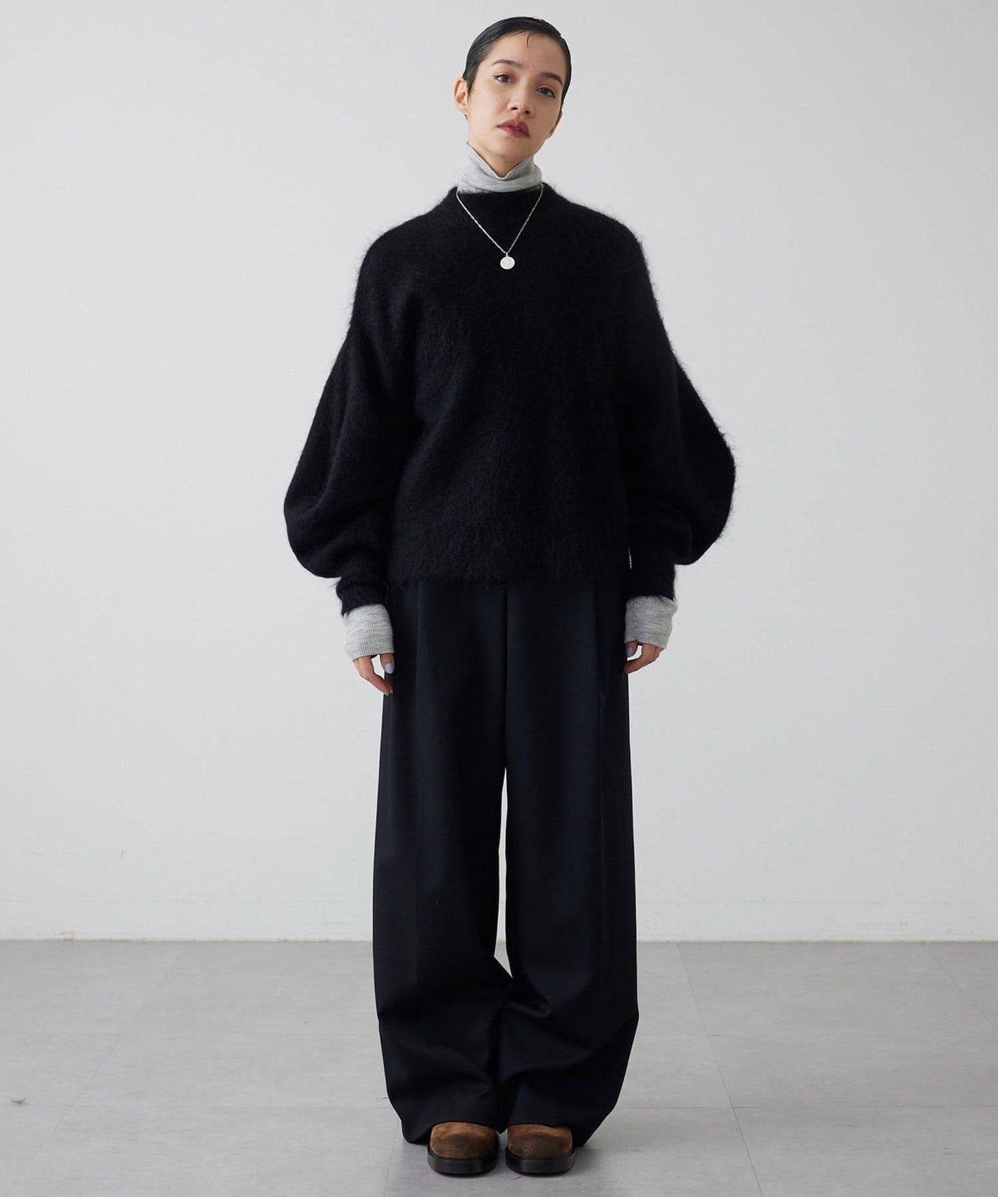 【THE PAUSE】泡泡袖針織衫