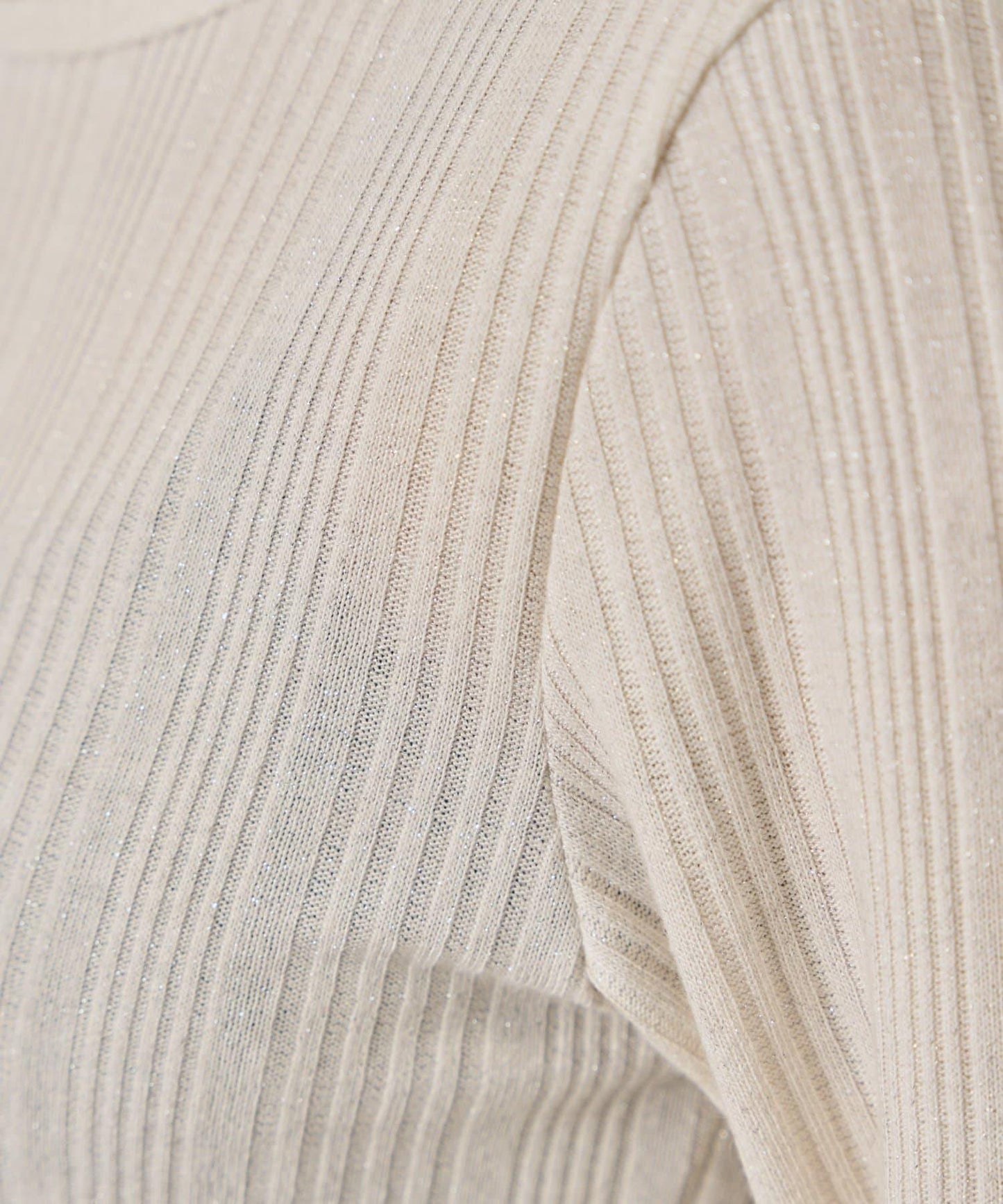 隨機亮絲羅紋針織衫