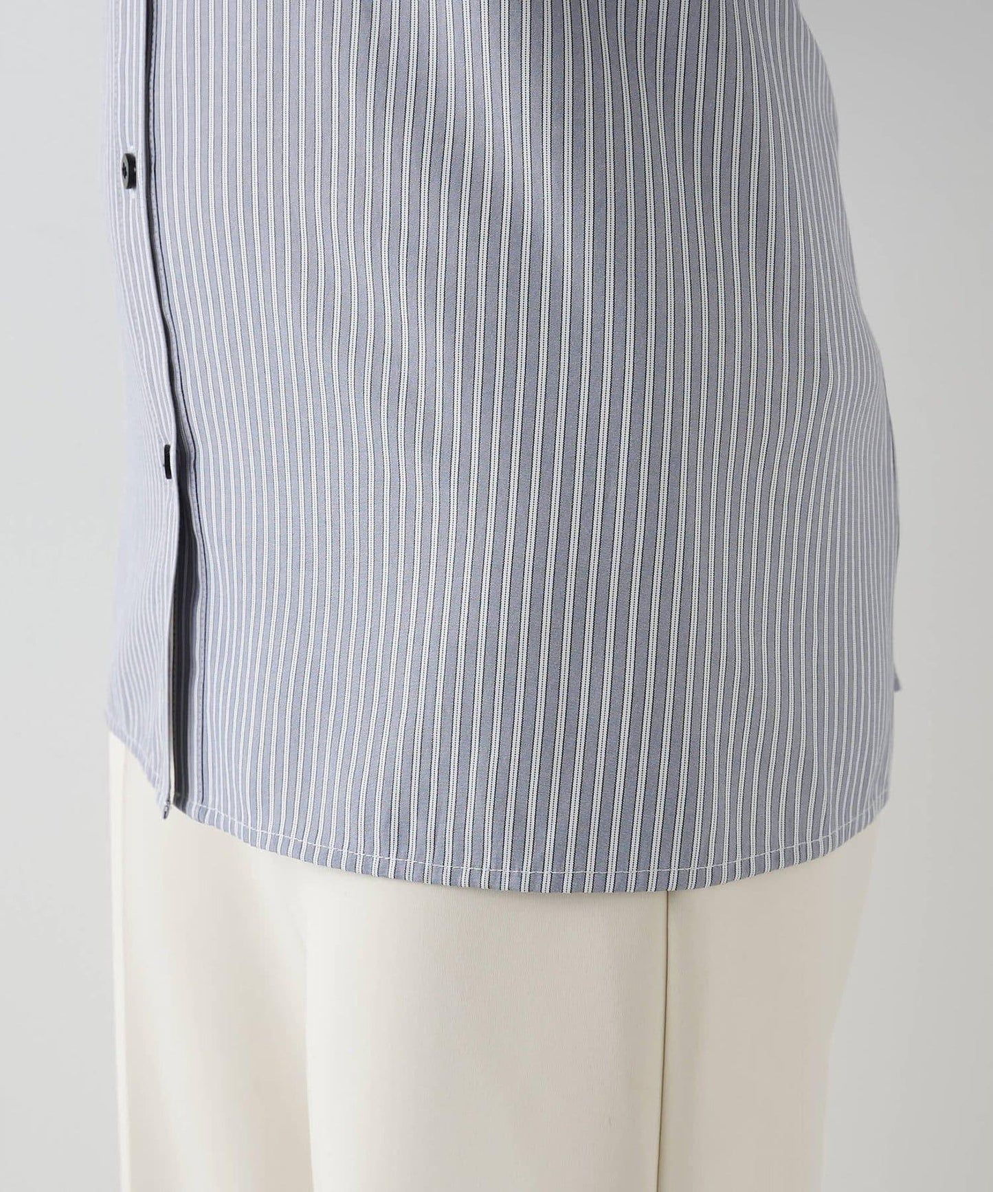 【THE PAUSE】條紋修身襯衫