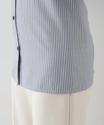 【THE PAUSE】條紋修身襯衫