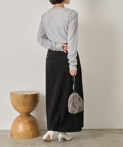 隨機亮絲羅紋針織衫