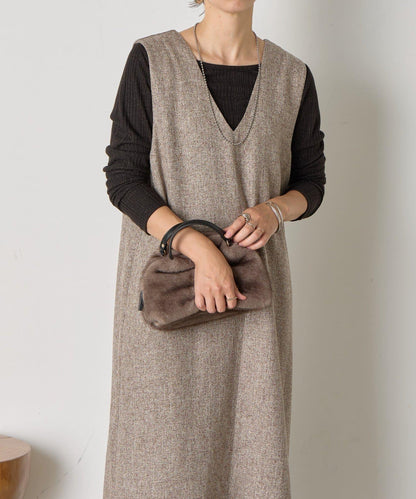 隨機亮絲羅紋針織衫