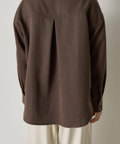 袖褶雙口袋襯衫