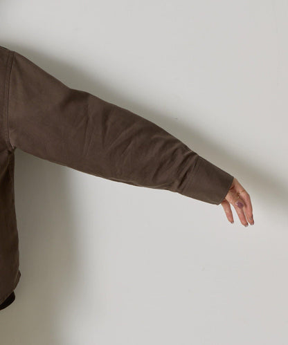 袖褶雙口袋襯衫