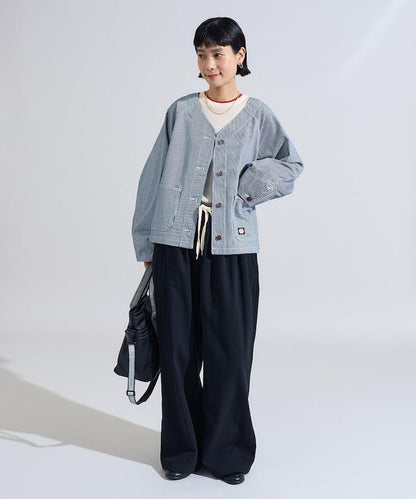 聯名 無領V領 夾克（套裝可搭配）