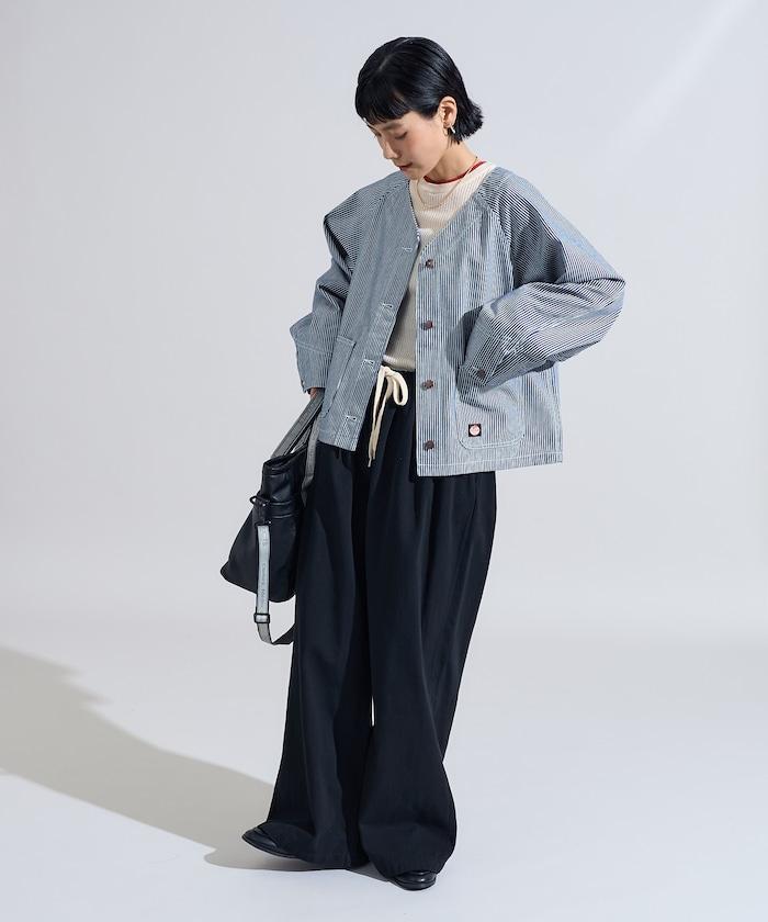 聯名 無領V領 夾克（套裝可搭配）