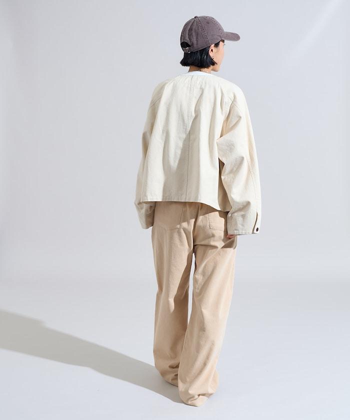 聯名 無領V領 夾克（套裝可搭配）