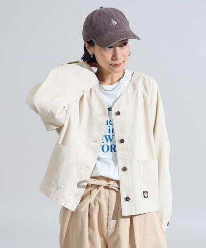 聯名 無領V領 夾克（套裝可搭配）