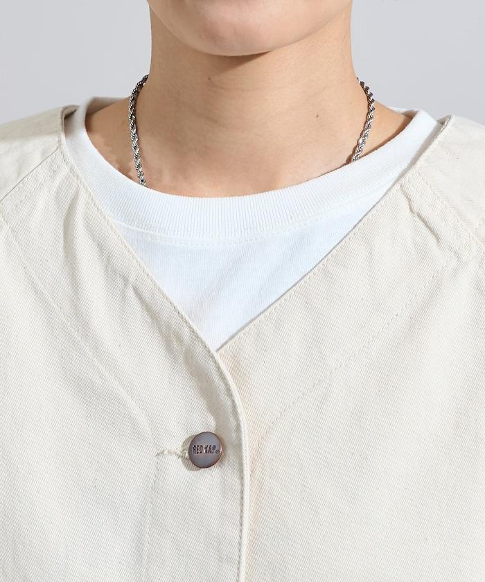 聯名 無領V領 夾克（套裝可搭配）