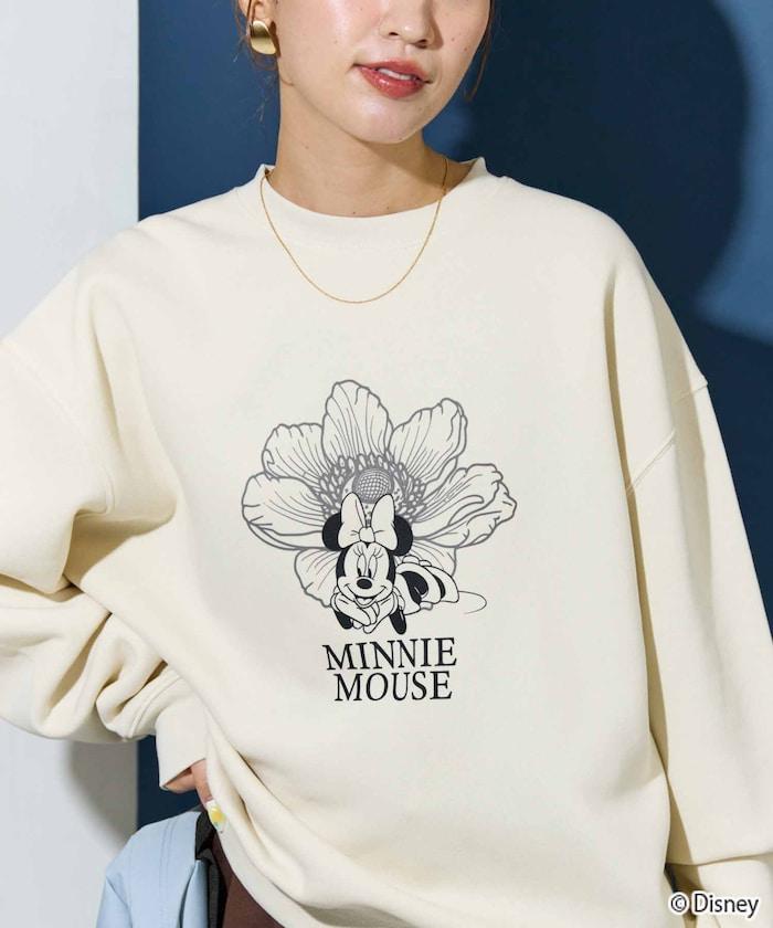 特別款/Mickey Mouse＆Minnie Mouse/米老鼠＆米妮/花卉印花衛衣