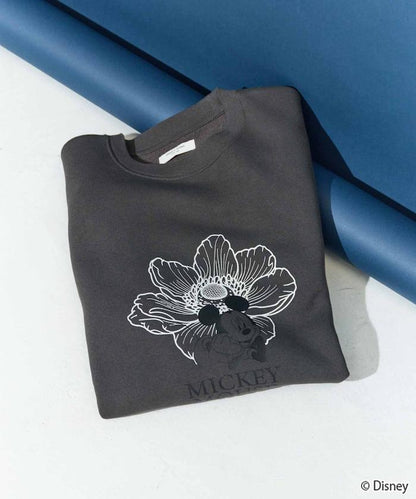 特別款/Mickey Mouse＆Minnie Mouse/米老鼠＆米妮/花卉印花衛衣