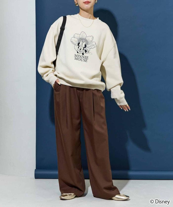 特別款/Mickey Mouse＆Minnie Mouse/米老鼠＆米妮/花卉印花衛衣