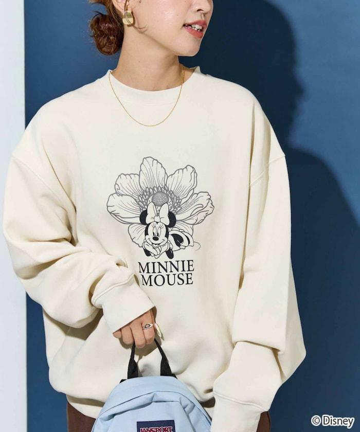 特別款/Mickey Mouse＆Minnie Mouse/米老鼠＆米妮/花卉印花衛衣