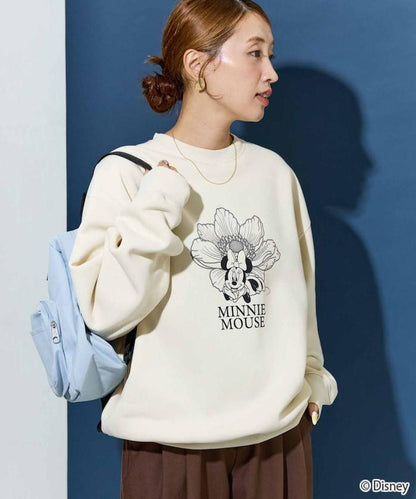 特別款/Mickey Mouse＆Minnie Mouse/米老鼠＆米妮/花卉印花衛衣