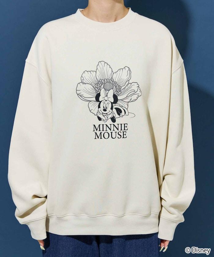 特別款/Mickey Mouse＆Minnie Mouse/米老鼠＆米妮/花卉印花衛衣