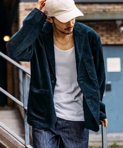 聯名SMU KP-10燈芯絨夾克&PT-38雙褶燈芯絨寬鬆長褲套裝