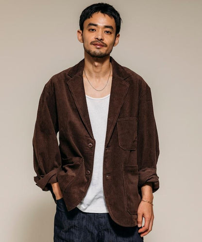 聯名SMU KP-10燈芯絨夾克&PT-38雙褶燈芯絨寬鬆長褲套裝